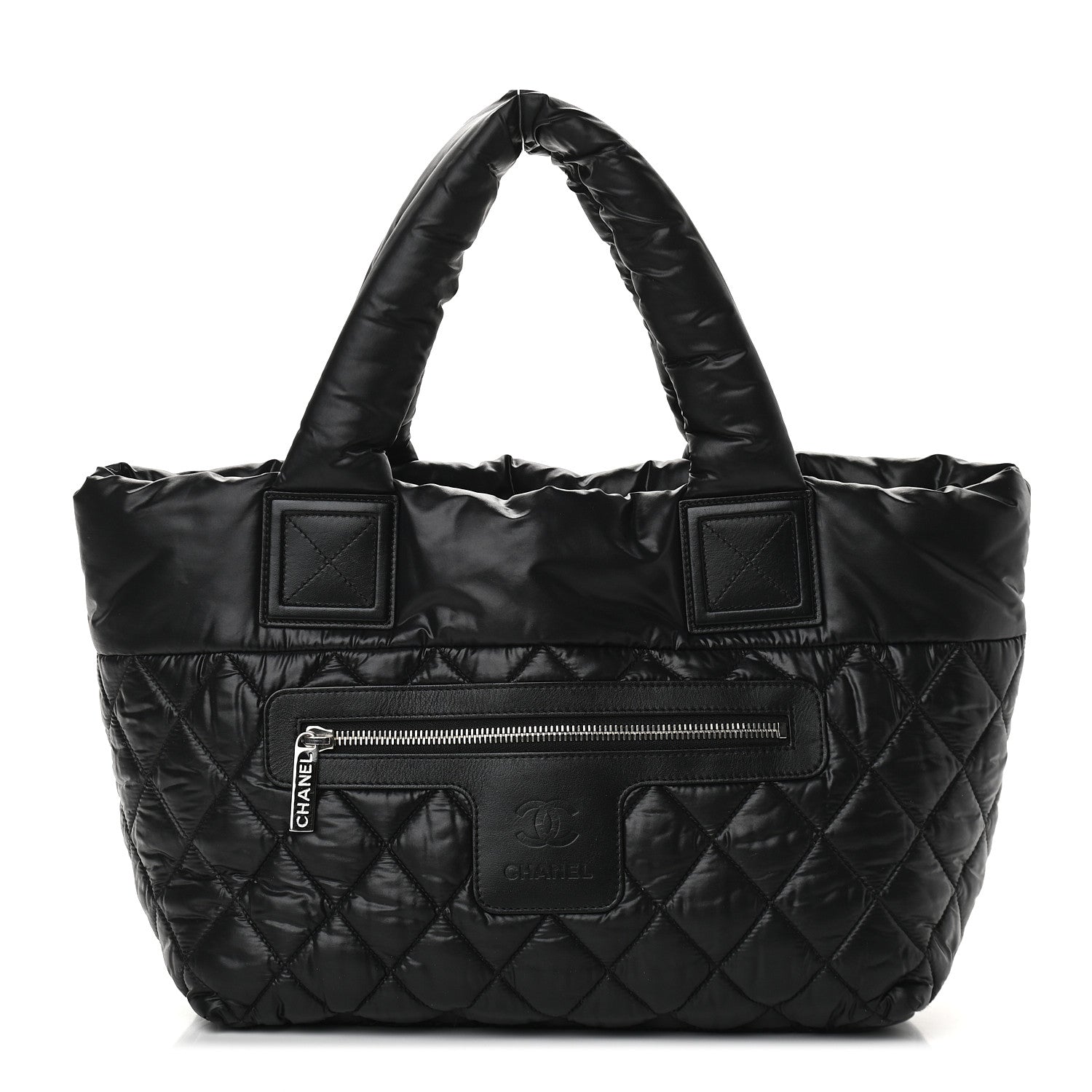 Chanel Nylon Quilted Small Coco Cocoon Tote Black 1 of 7