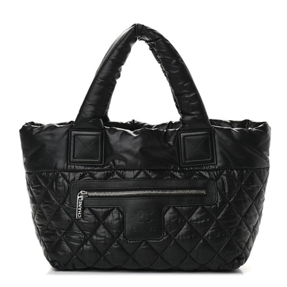 Chanel Nylon Quilted Small Coco Cocoon Tote Black 1 of 7