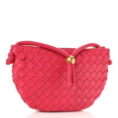 Bottega Veneta Nappa Intrecciato Small Turn Pouch Cranberry 2 of 8