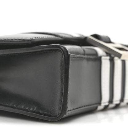 Balenciaga X ADIDAS Box Calfskin Hourglass Chain Bag Black 8 of 9