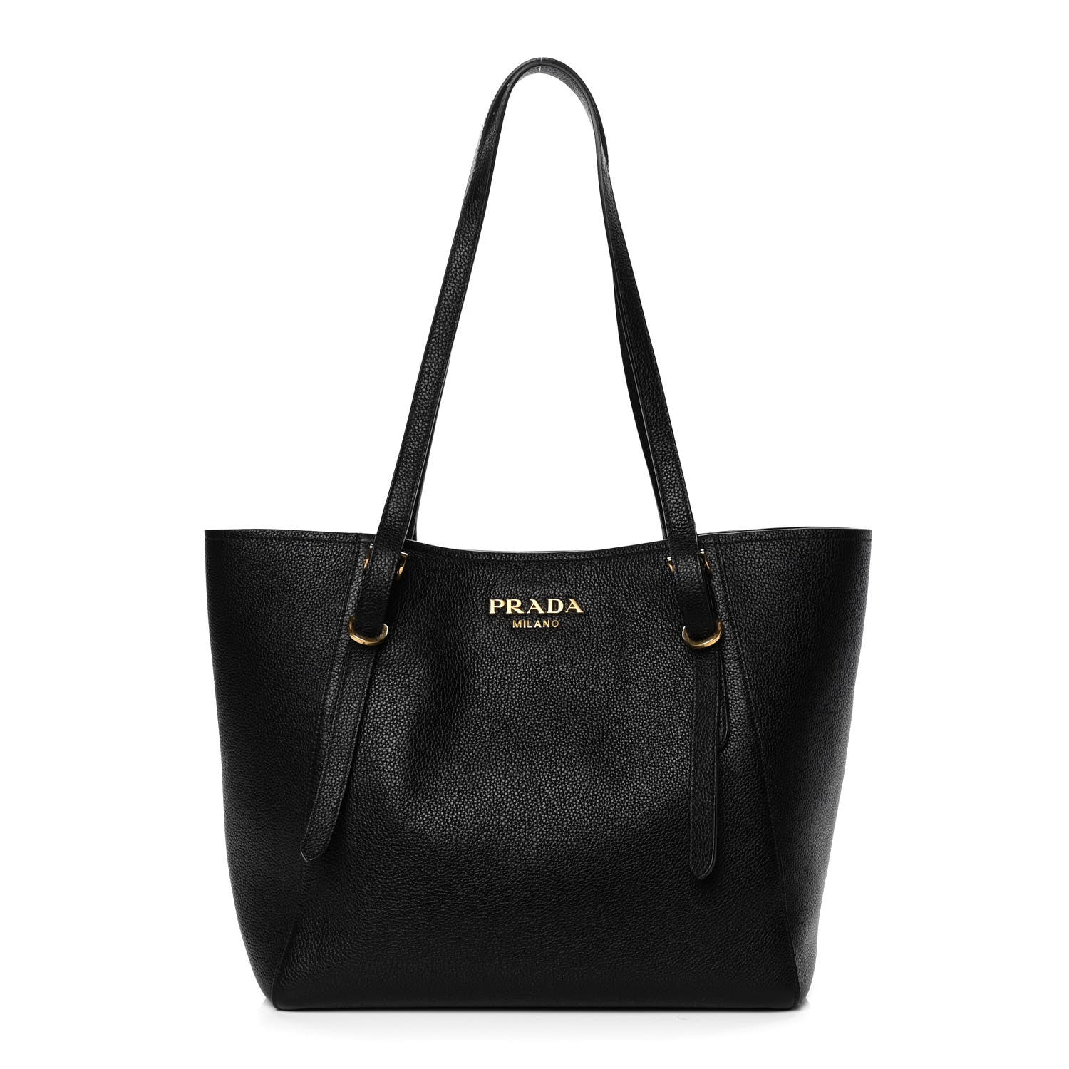 Prada Vitello Grain Tote Black 1 of 10