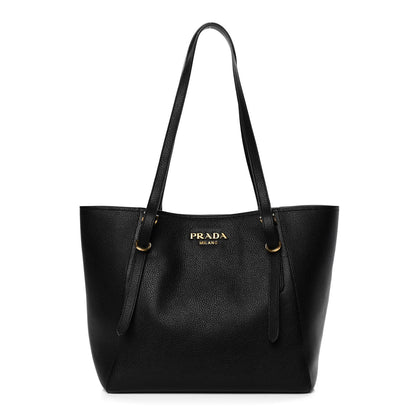 Prada Vitello Grain Tote Black 1 of 10