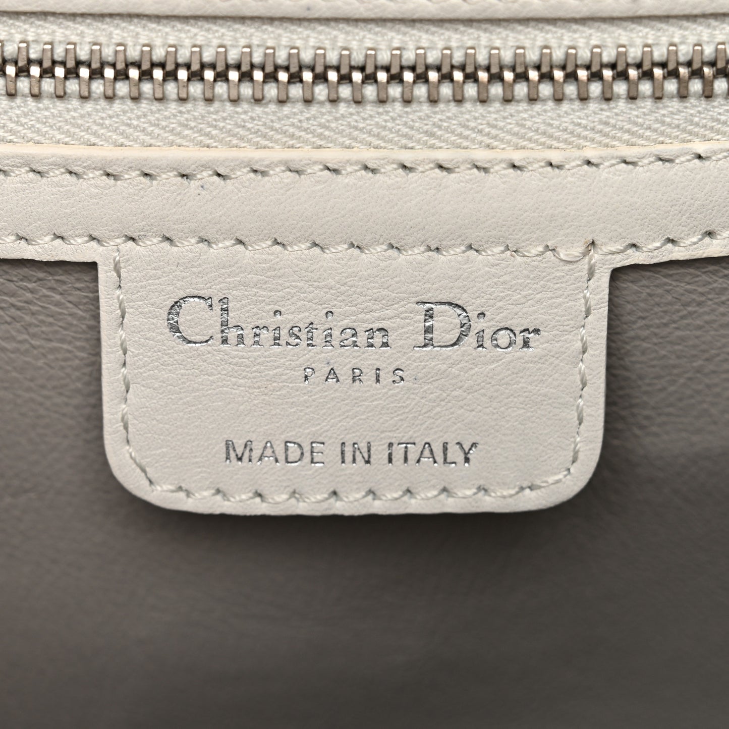 Calfskin Small My Dior Frame Pocket Satchel White