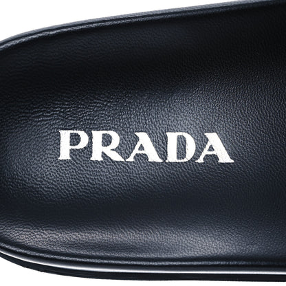 Prada Nappa Soft Padded Triangle Slide Sandals 41 Black 9 of 11