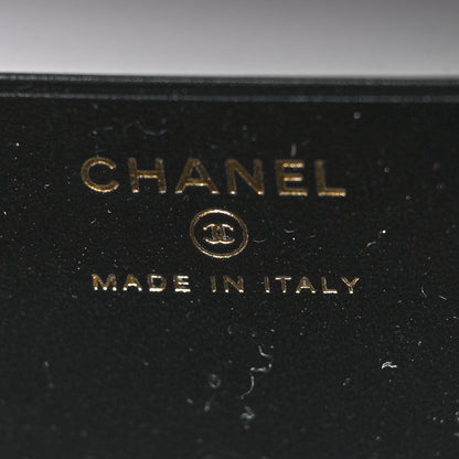 Chanel Caviar Quilted CC Filigree Vanity Clutch With Chain Black 6 of 10