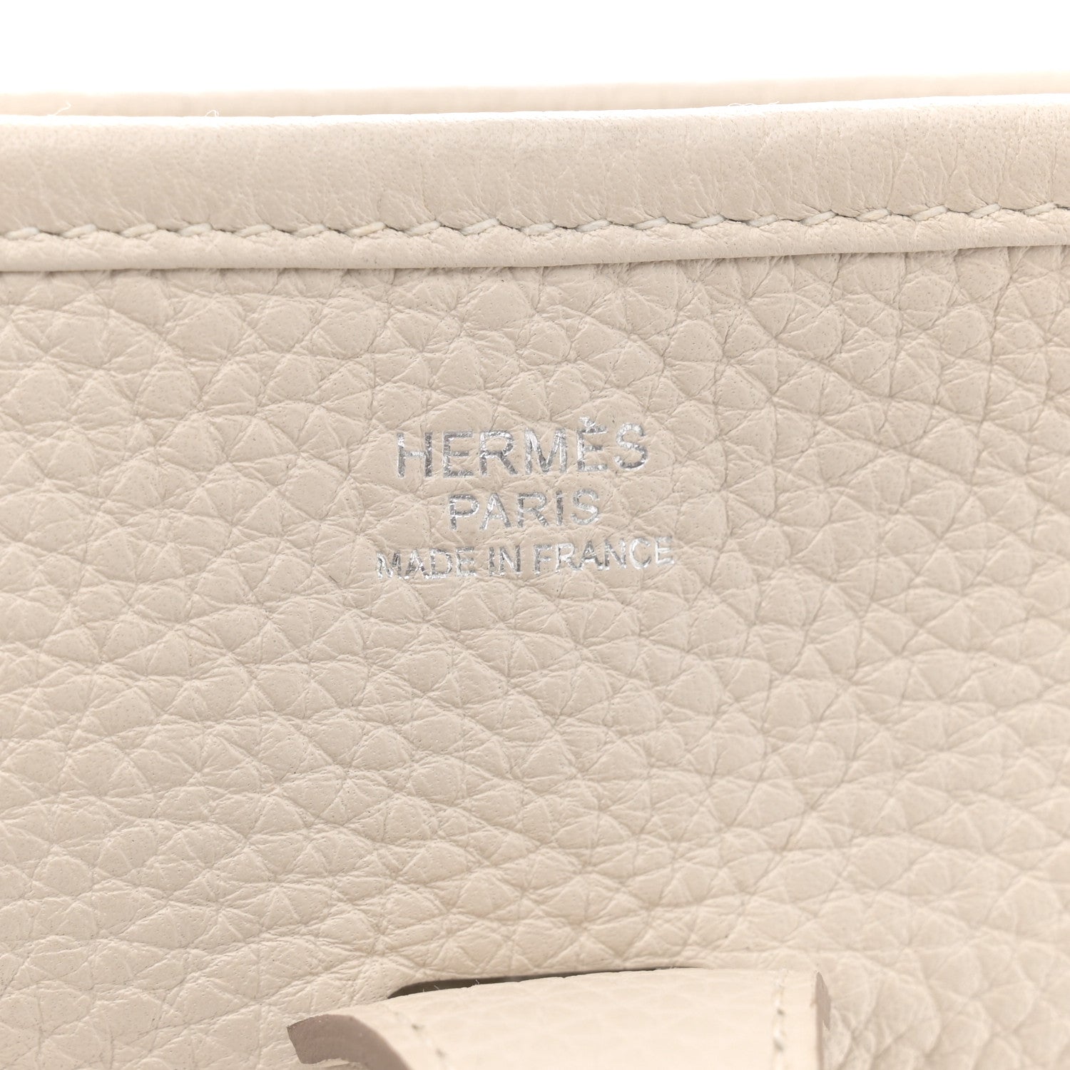 Hermes Taurillon Clemence Amazone Evelyne III PM Craie 6 of 13