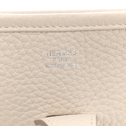 Hermes Taurillon Clemence Amazone Evelyne III PM Craie 6 of 13