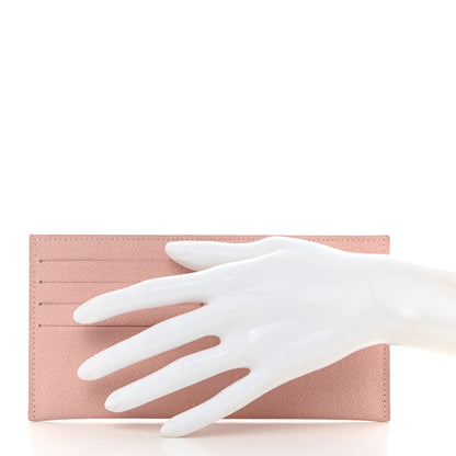Louis Vuitton Calfskin Felicie Card Holder Insert Rose Ballerine 2 of 6