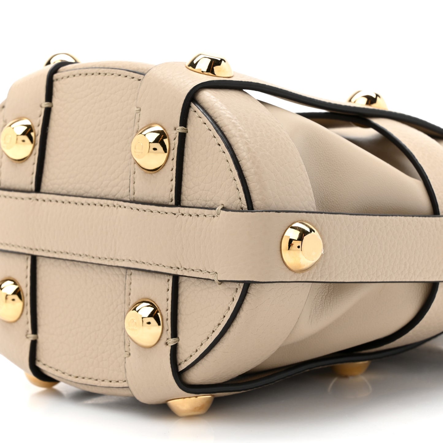 Calfskin Cage Bag Beige