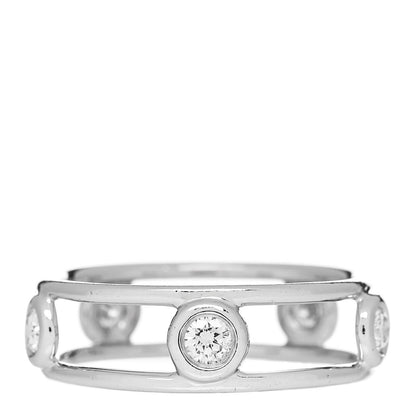 Tiffany Platinum Diamond Elsa Peretti Diamonds by the Yard Ring 49 5 1 of 4