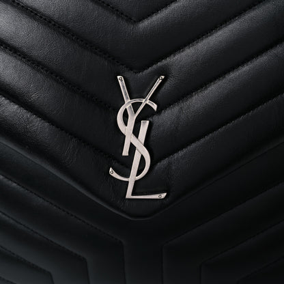 Saint Laurent Calfskin Y Quilted Monogram Large Loulou Chain Satchel Black 15 of 15