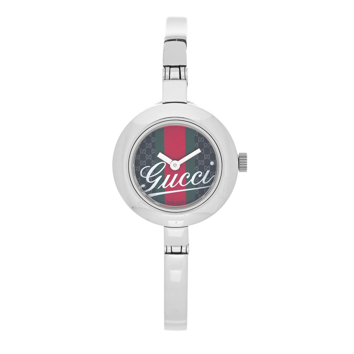 Gucci Stainless Steel 25mm 105 Series Web Quartz Watch 1 of 5