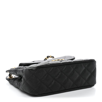 Chanel Caviar Quilted Small Wavy CC Hobo Black 4 of 10