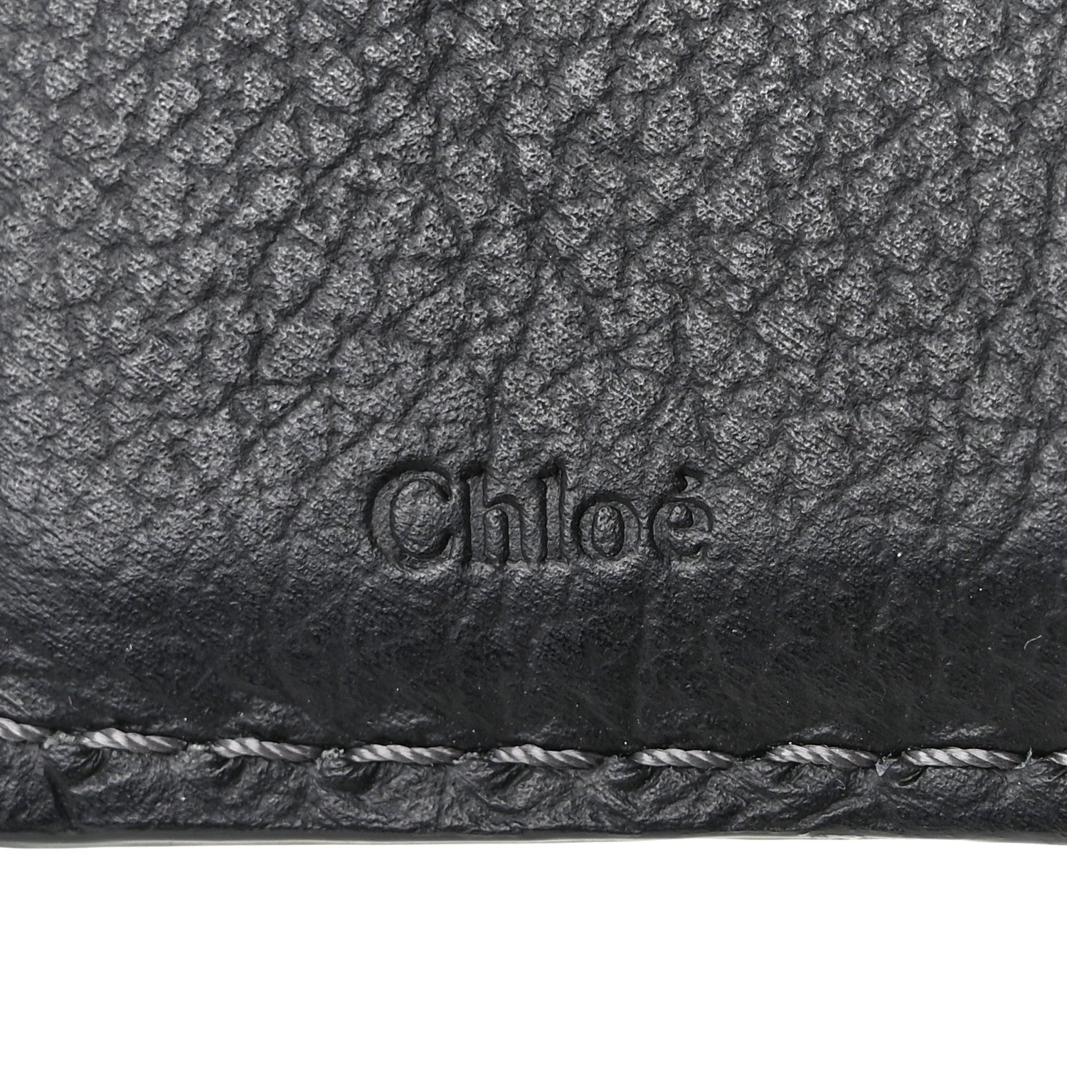 Chloe Grained Calfskin Marcie Square Wallet Black 7 of 10