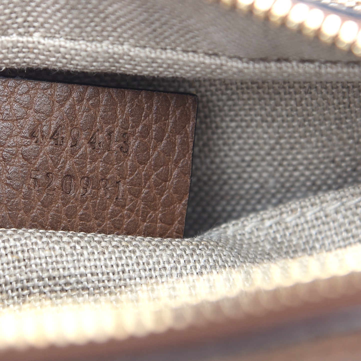 Monogram Mini Bree Messenger Bag Beige Tabacco