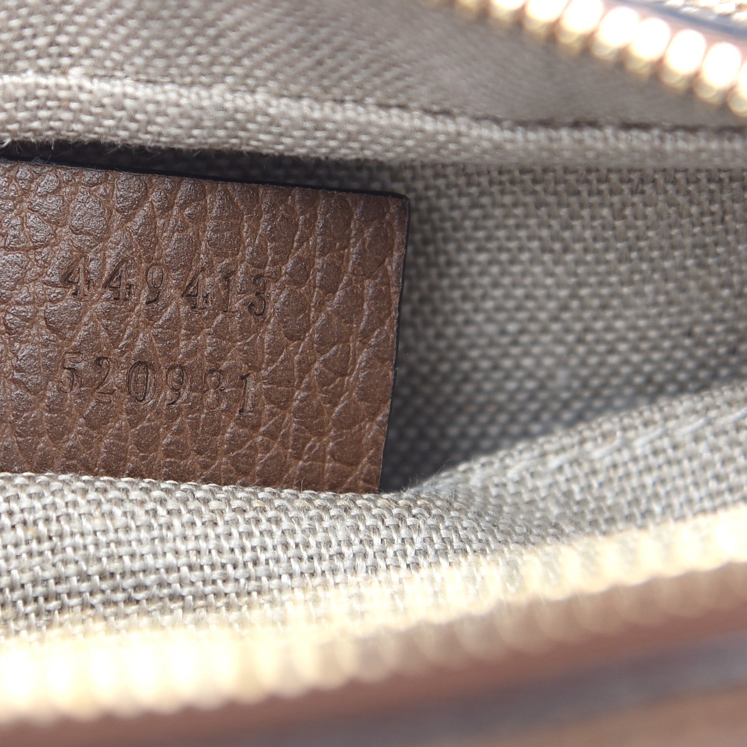 Gucci Monogram Mini Bree Messenger Bag Beige Tabacco 6 of 9