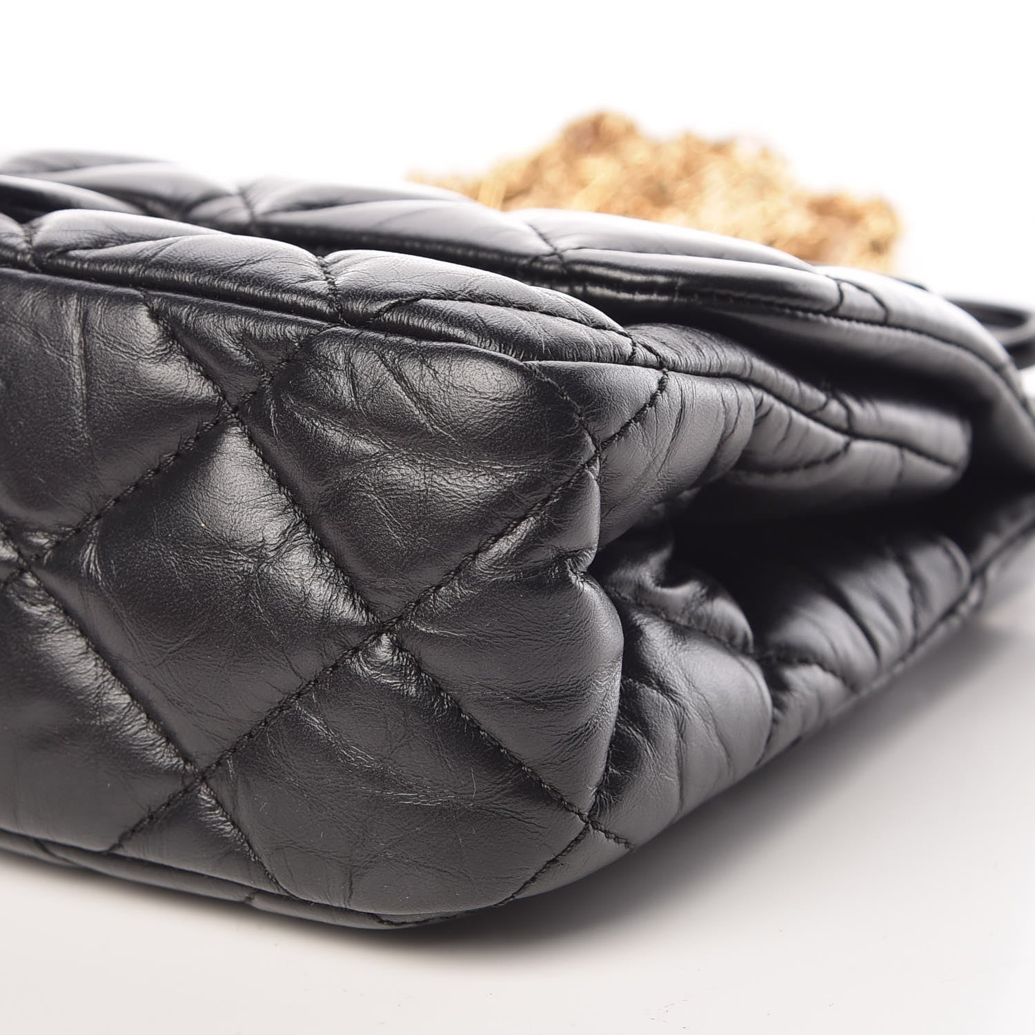 Chanel Aged Calfskin Quilted 2.55 Reissue Mini Hanger Flap Black 8 of 8