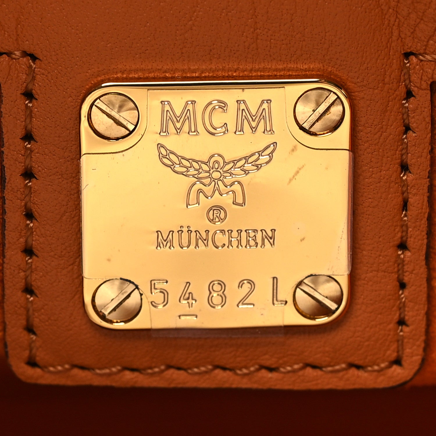 MCM Visetos Large Munich Tote Cognac 8 of 13