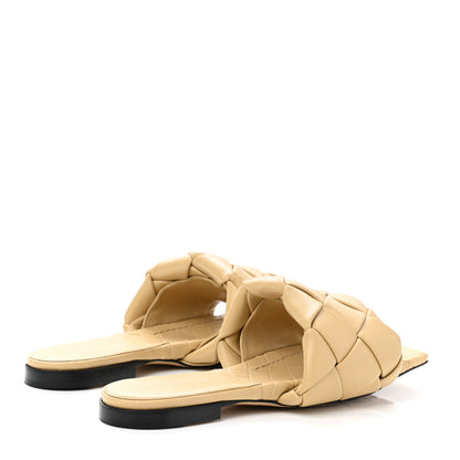 Bottega Veneta Nappa Maxi Intrecciato Lido Flat Sandals 38 Cane Sugar 4 of 9