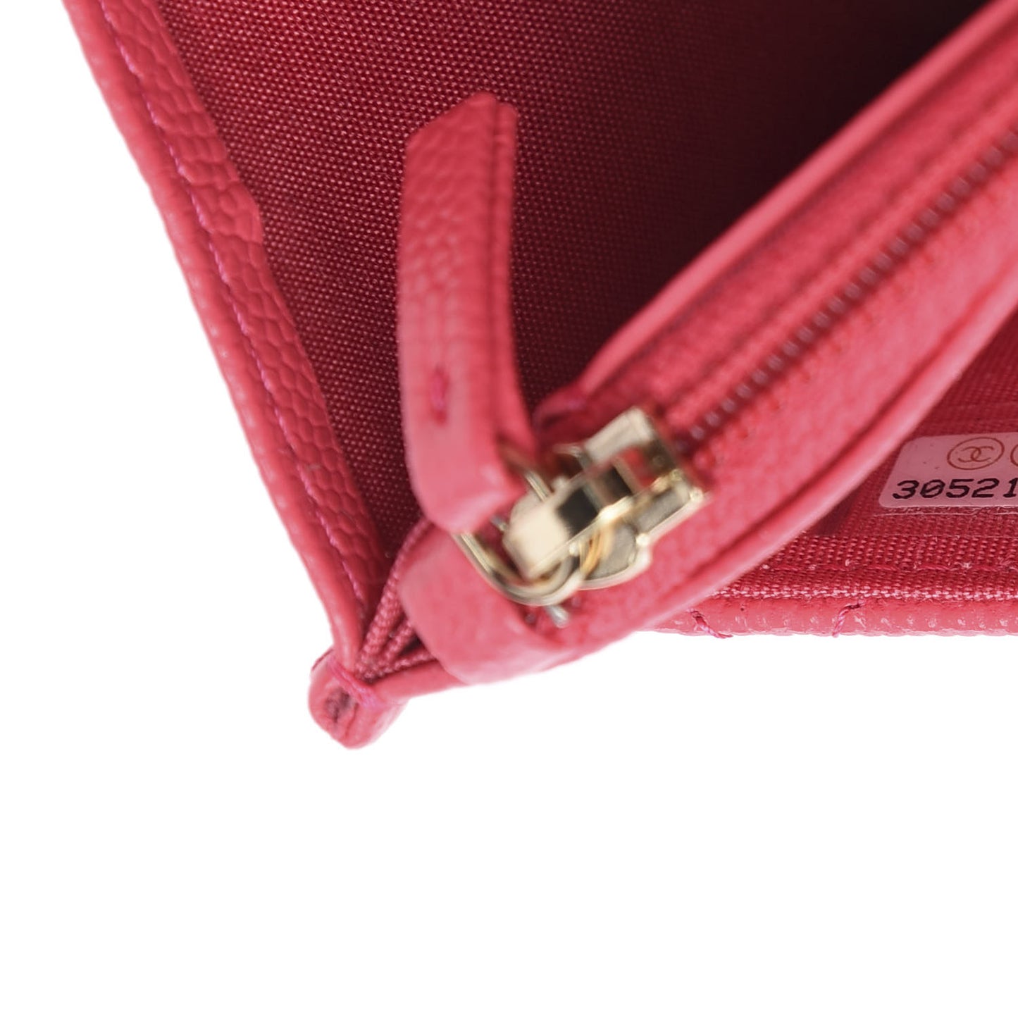 Caviar Quilted French New Wave Chain CC Wallet On Chain WOC Pink