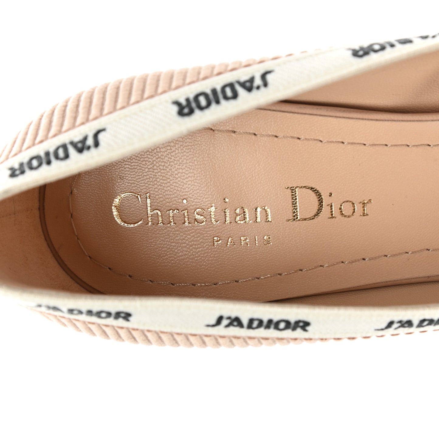 Technical Canvas Ribbon J 'Adior Pumps 37.5 Powder Nude