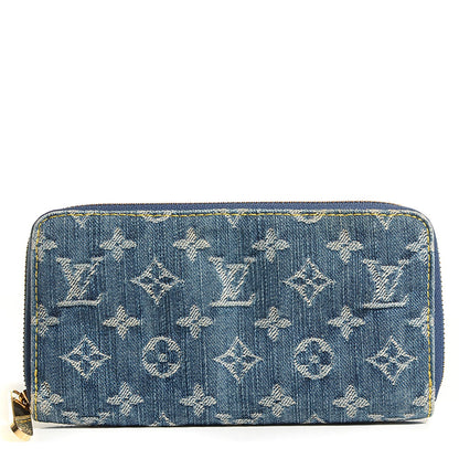 Louis Vuitton Monogram Denim Zippy Wallet Blue 1 of 7