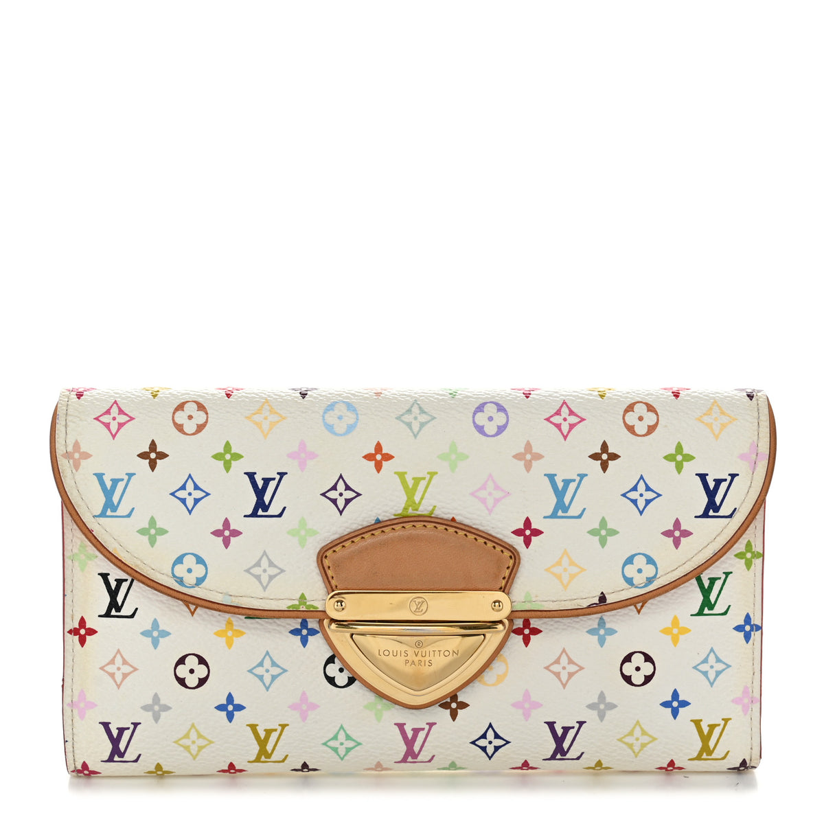 Monogram Multicolor Eugenie Wallet White Litchi
