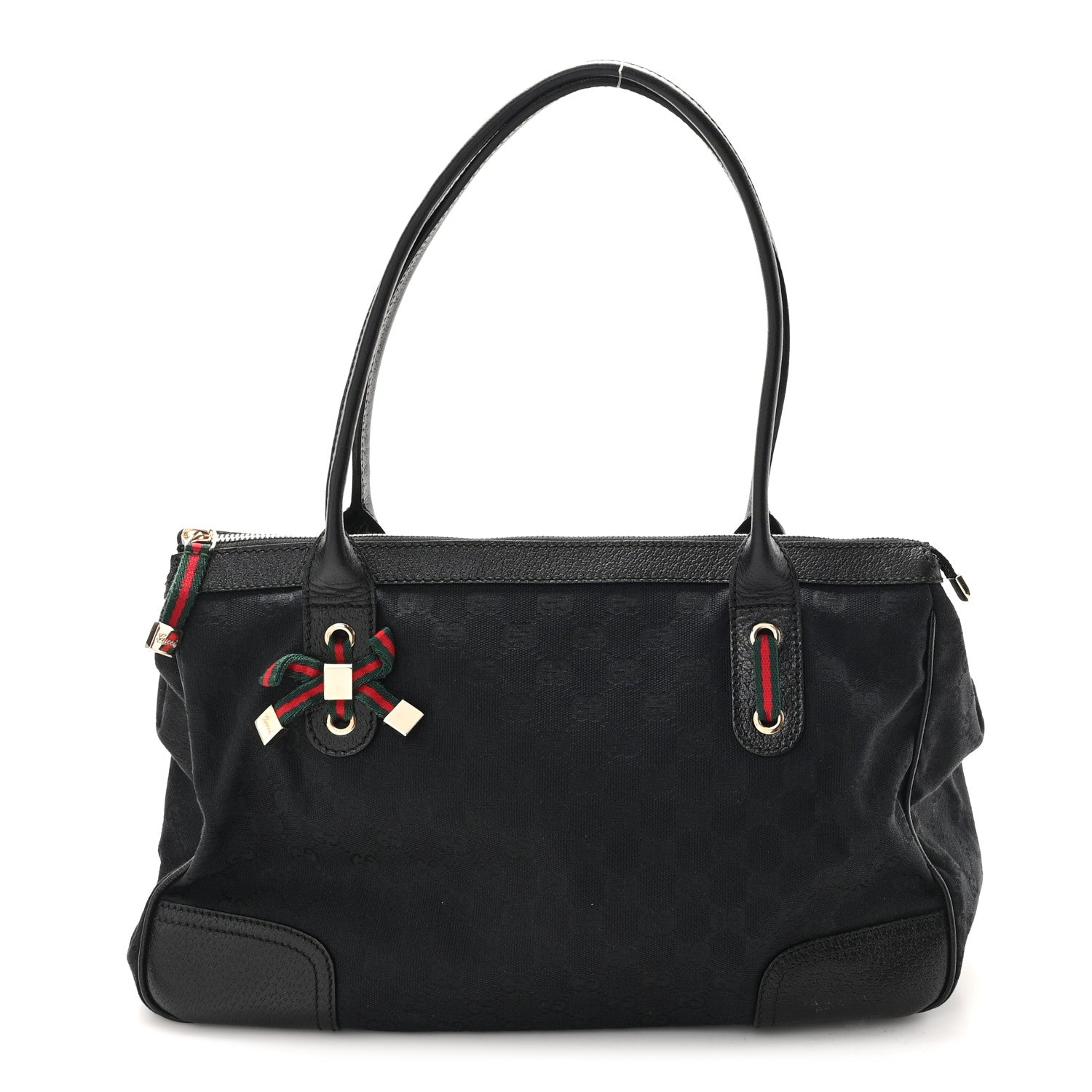 Gucci Monogram Medium Princy Tote Black 1 of 10