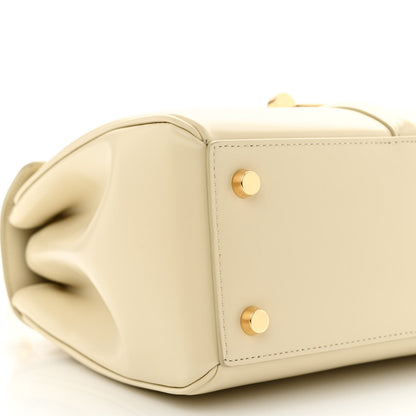 Celine Satinated Calfskin Small 16 Top Handle Bag Limestone 11 of 13
