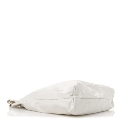 Chanel Shiny Calfskin Quilted Large Chanel 22 White 5 of 11
