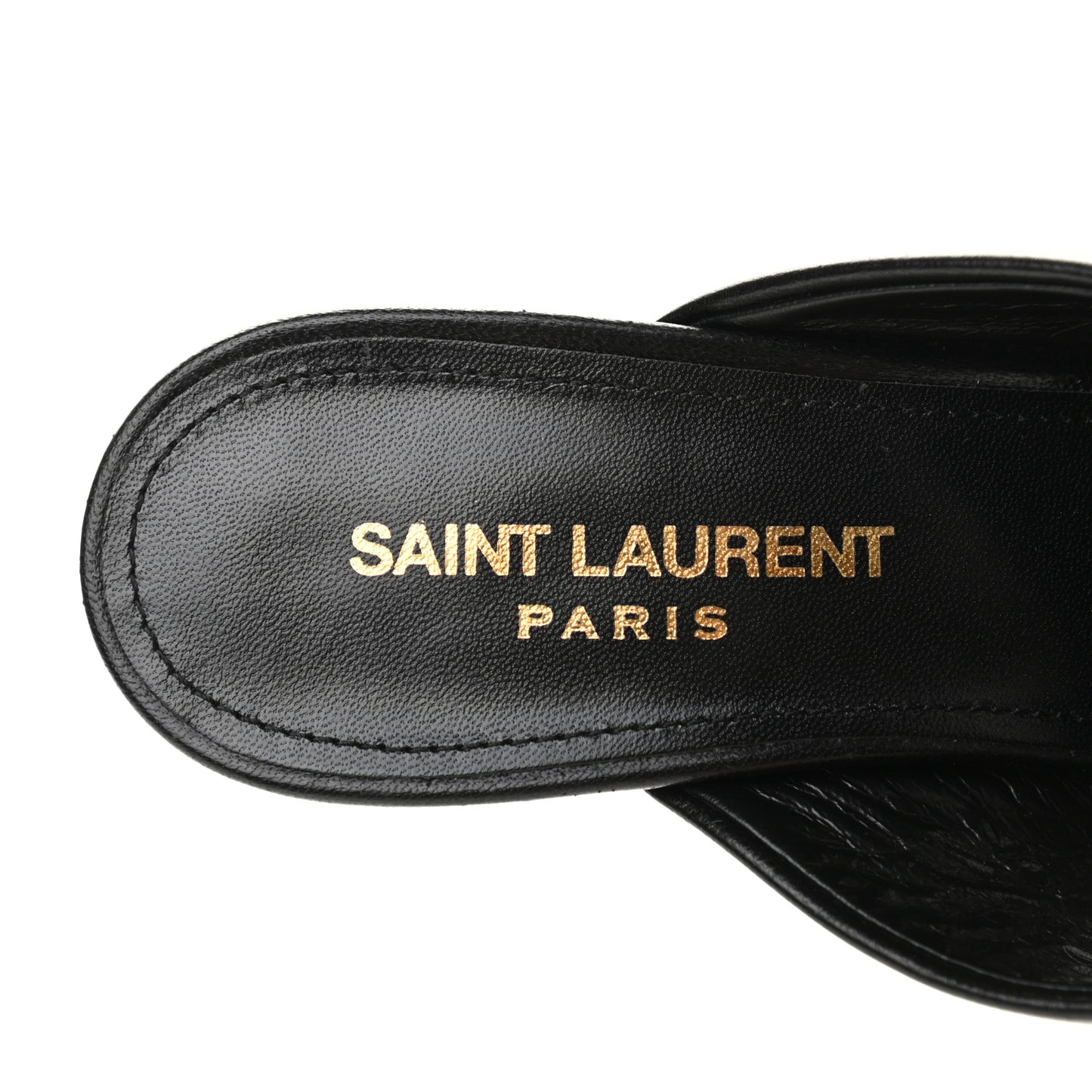 Calfskin LouLou Mule Sandals 36 Black