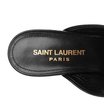 Saint Laurent Calfskin LouLou Mule Sandals 36 Black 7 of 8