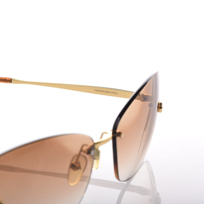 Louis Vuitton Lily Sunglasses Z0371U Brown Glitter 5 of 8