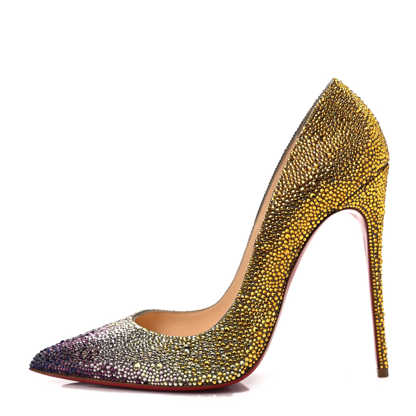 Suede Burma Strass Degrade So Kate 120 Pumps 40 Jaune