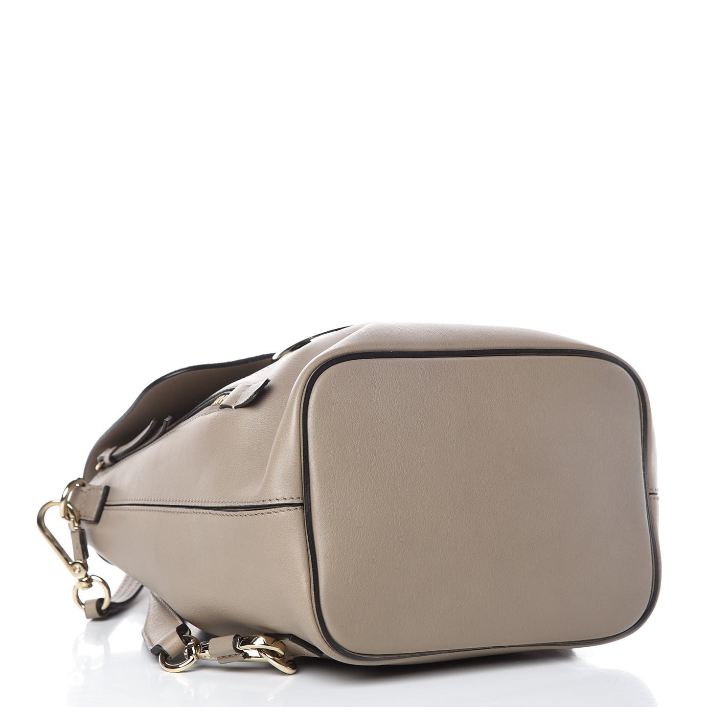 Suede Calfskin Small Faye Backpack Motty Grey