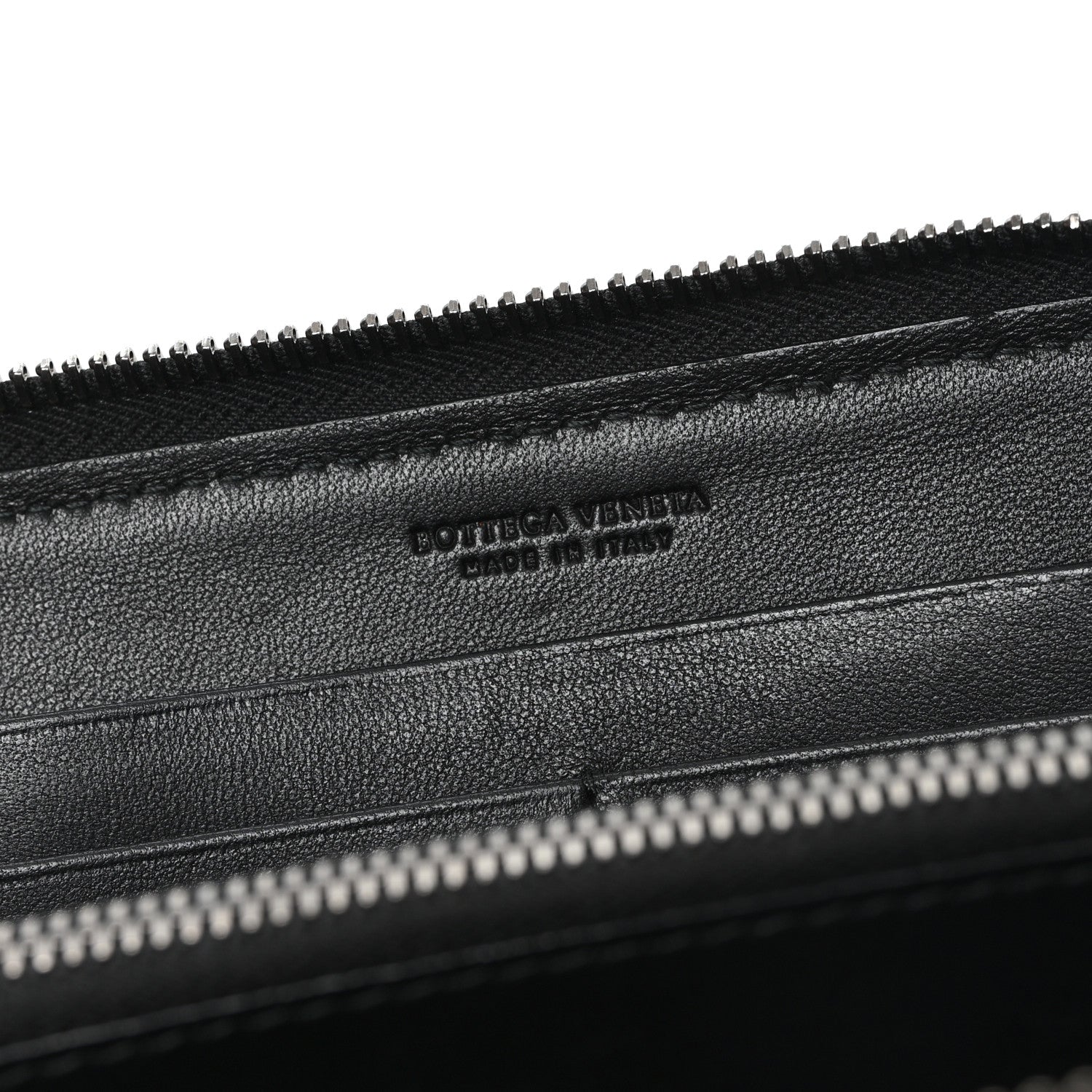 Bottega Veneta Nappa Intrecciato Zip Around Wallet Black 6 of 8