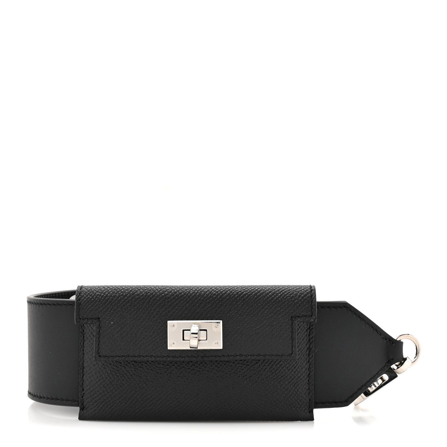 Hermes Swift Epsom Pocket Kelly Shoulder Strap Black 1 of 7