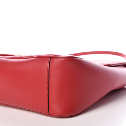 Gucci Calfskin Matelasse Large GG Marmont Shoulder Bag Hibiscus Red 6 of 9