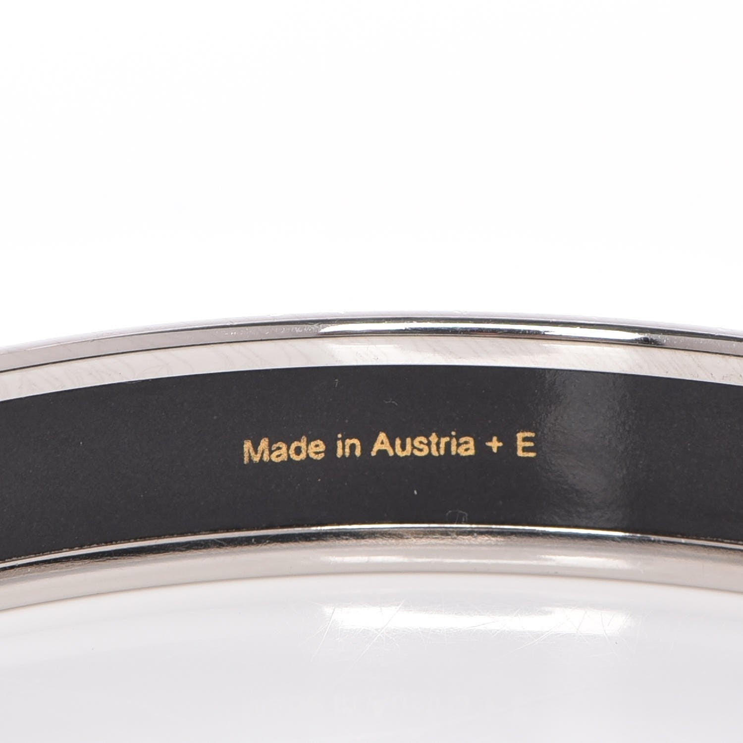 Hermes Enamel Printed Narrow Bracelet 70 5 of 7
