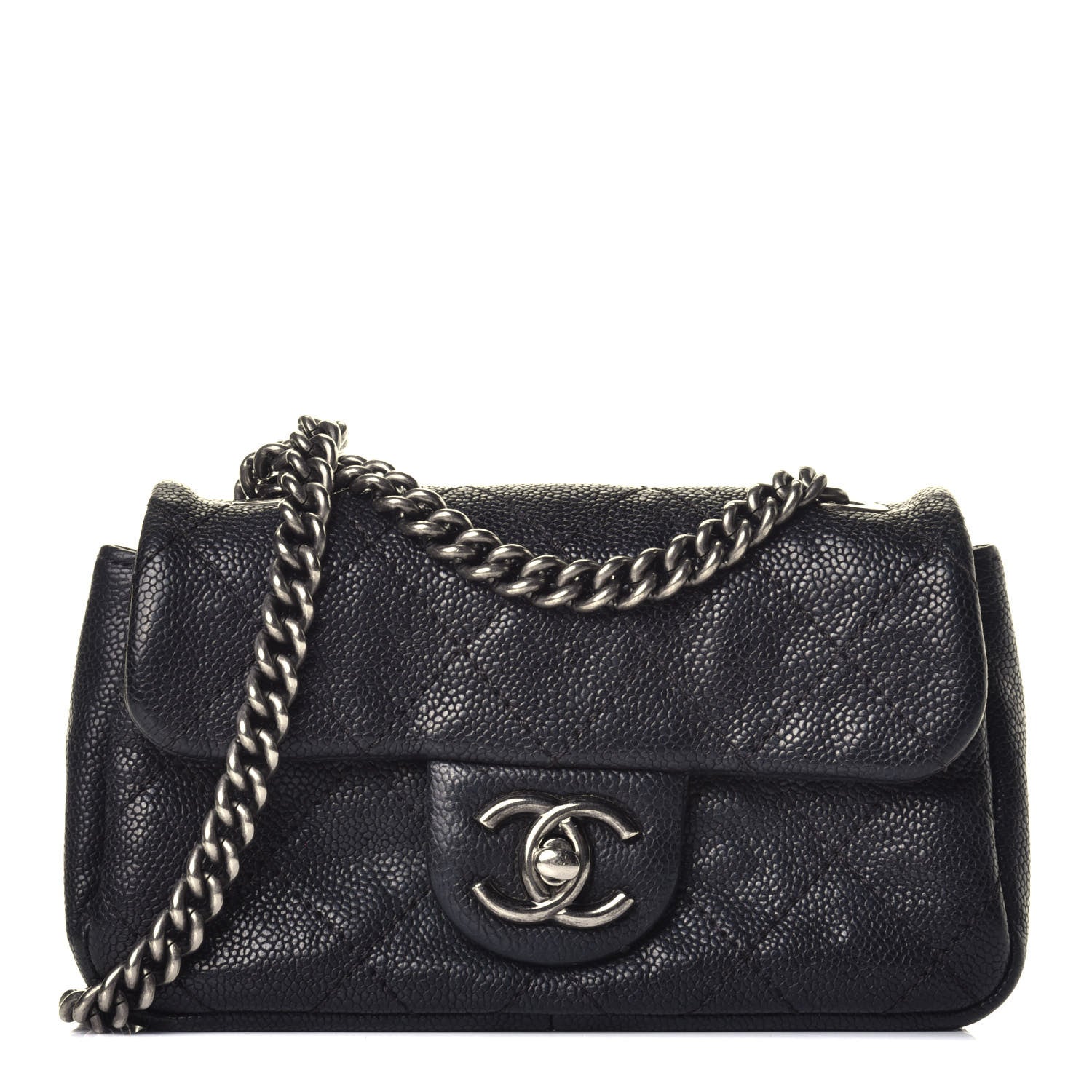 Chanel Caviar Quilted Mini Simply CC Flap Black 1 of 9