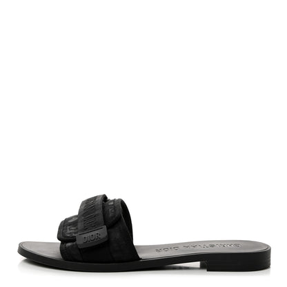 Christian Dior Technical Stretch Fabric Camouflage Dio(r)evolution Slide Sandals 38 Black Military 1 of 8
