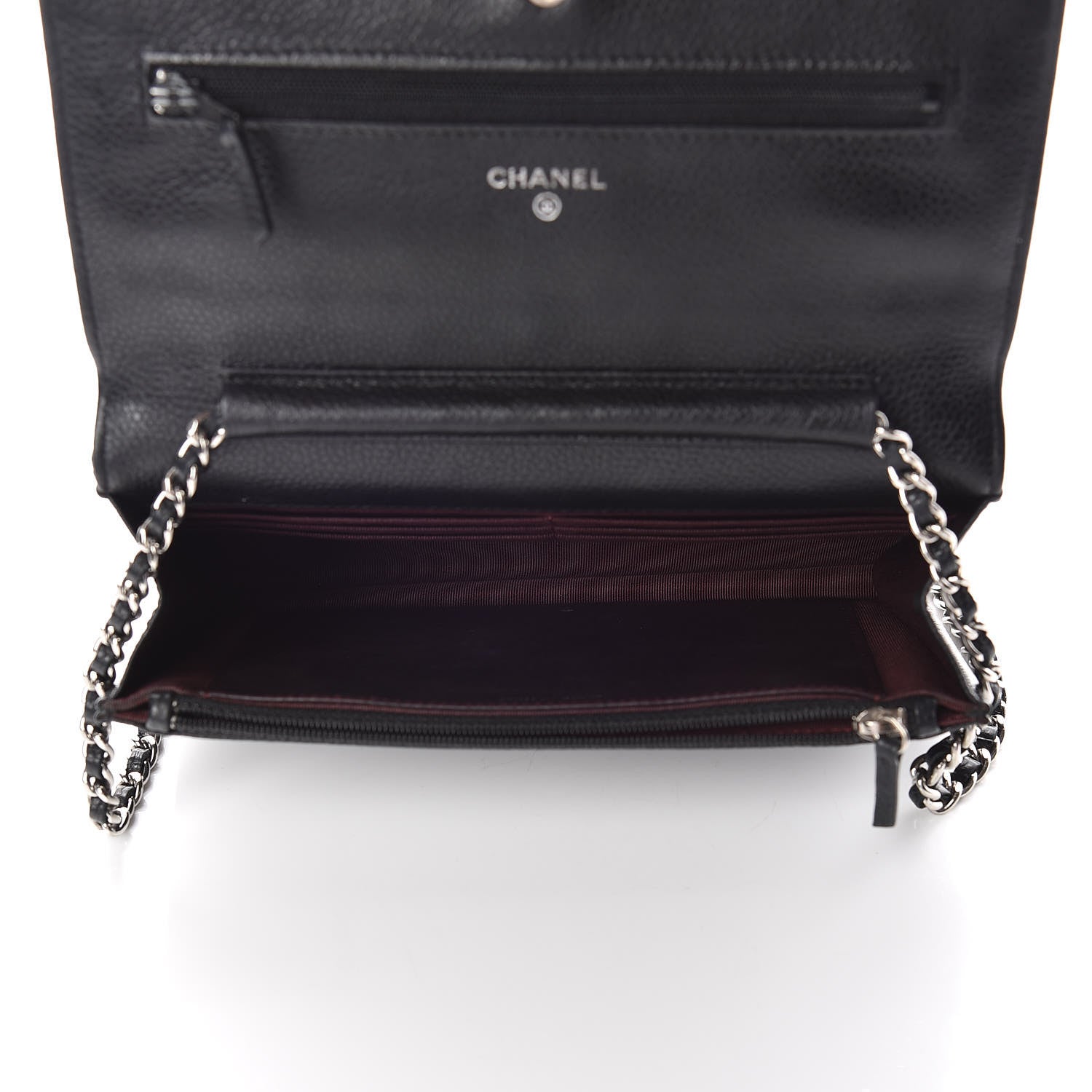Chanel Caviar Quilted Wallet On Chain WOC Black 5 of 11