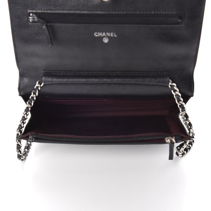 Chanel Caviar Quilted Wallet On Chain WOC Black 5 of 11