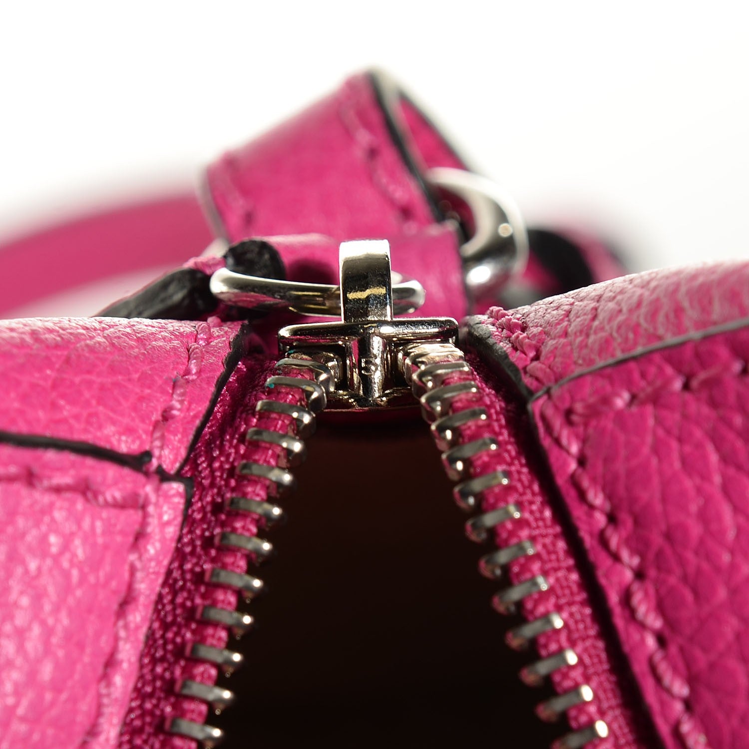 Alexander McQueen Pebbled Calfskin Mini Padlock Tote Bouganville 9 of 9
