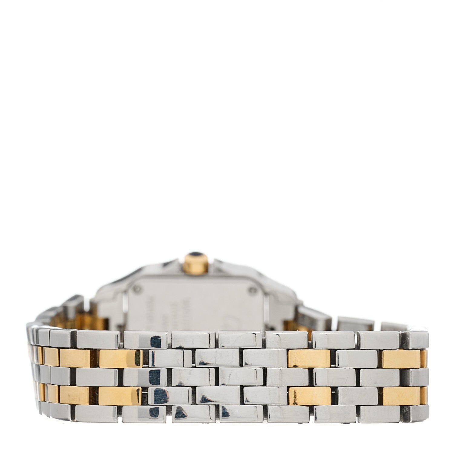 Cartier Stainless Steel 18K Yellow Gold 20mm Santos Demoiselle Quartz Watch 4 of 5