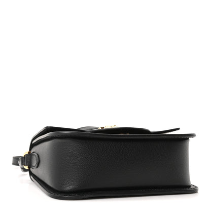 Versace Grained Calfskin La Medusa Flap Shoulder Bag  Black 3 of 8