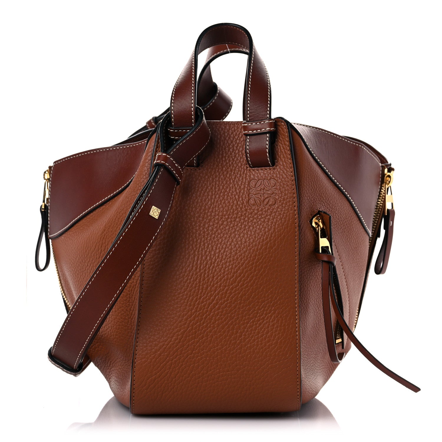 Loewe Grained Calfskin Small Hammock Shoulder Bag Tan 2 of 13