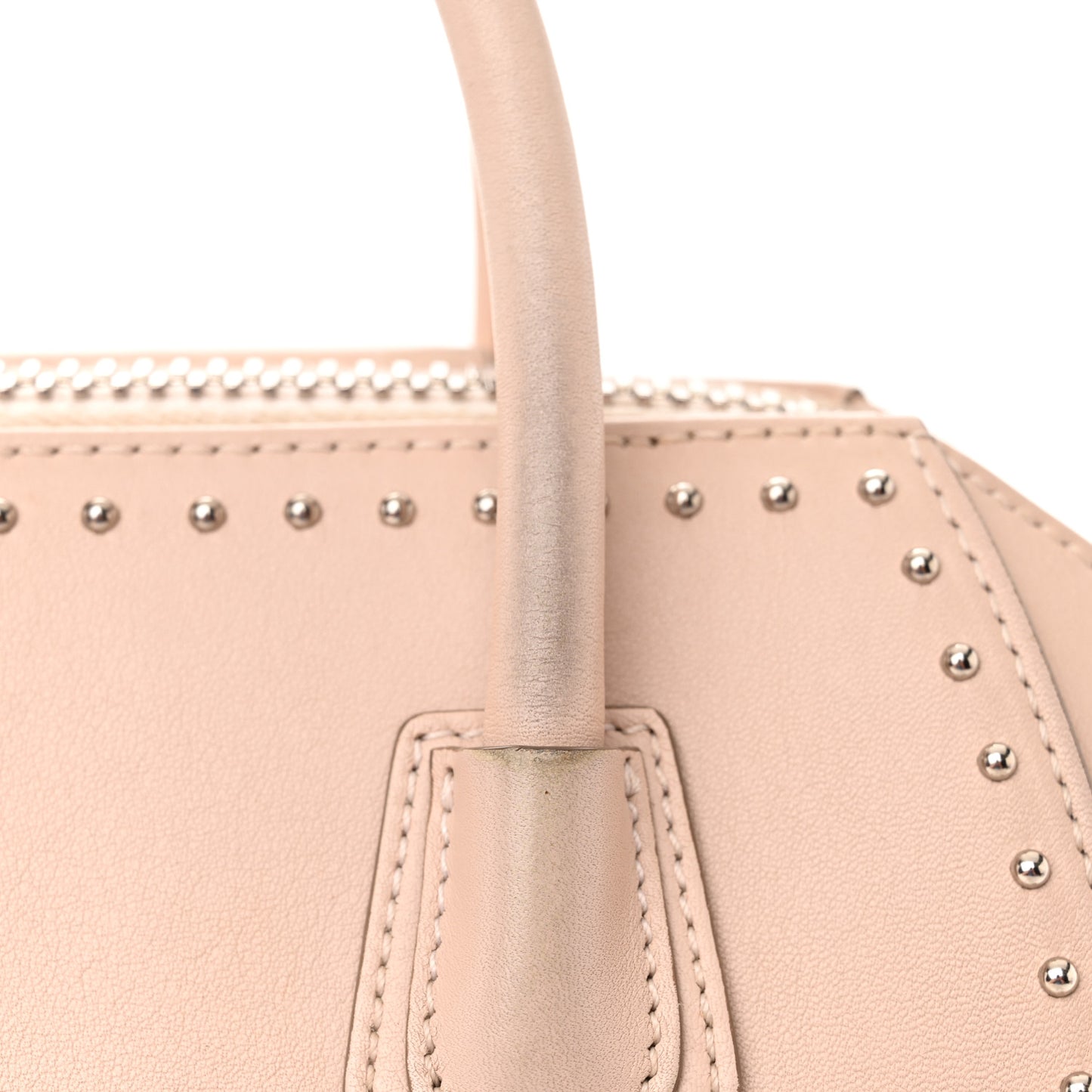 Smooth Calfskin Mini Studded Antigona Pale Pink