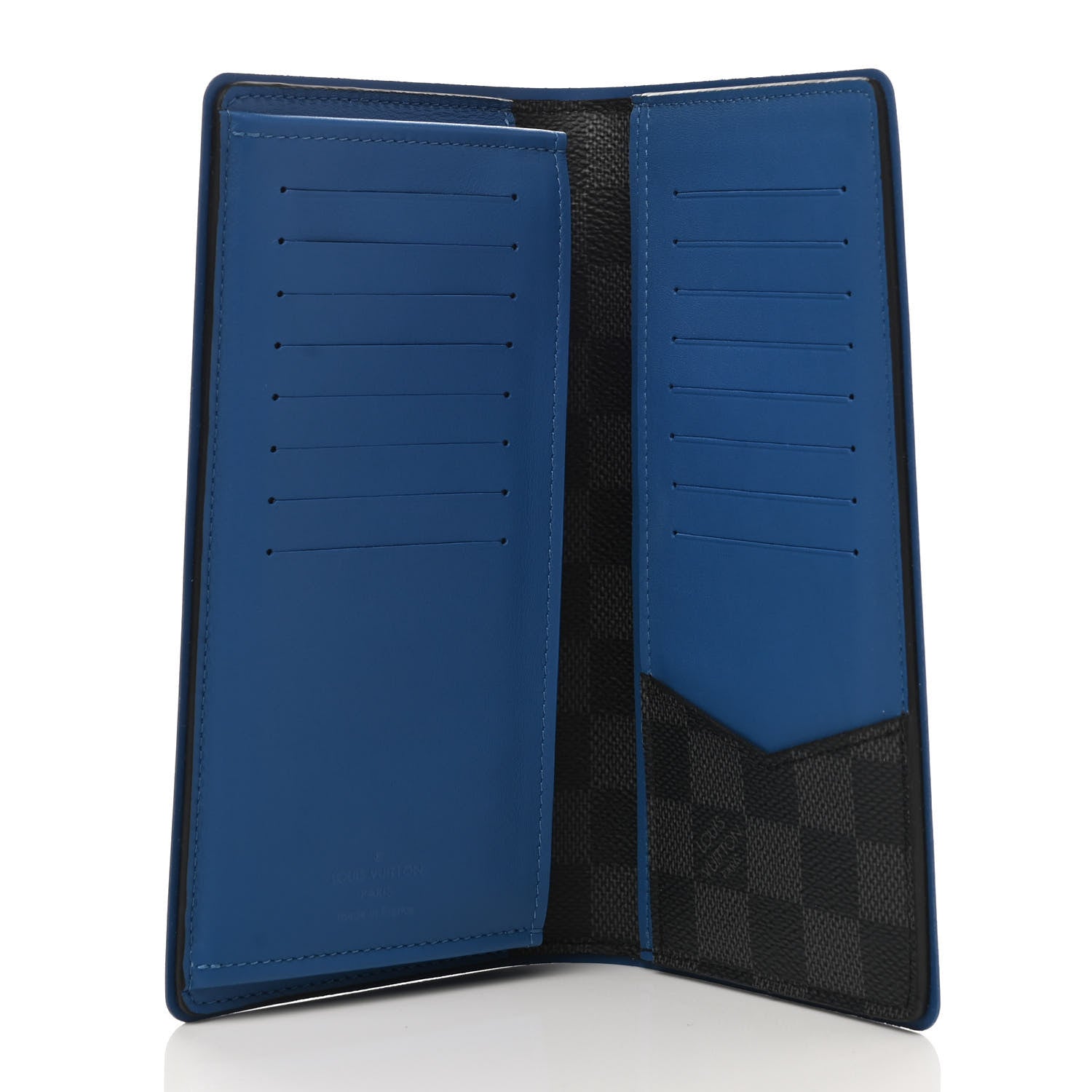 Louis Vuitton Damier Graphite Brazza Wallet Bleu Neon 5 of 7