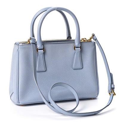 Prada Saffiano Small Galleria Double Zip Tote Astrale 2 of 8